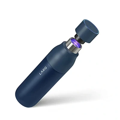 Imagen de LARQ Bottle PureVis 500ml Botella de agua acero inoxidable con aislamiento, purificador UV y premiado diseño Reutilizable ideal para viajar 2 Años Garantía, Monaco Blue