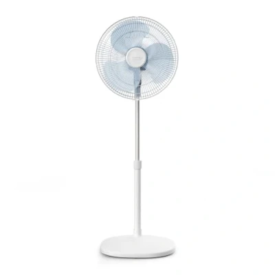 Imagen de Rowenta Essential+ Ventilador de Pie Silencioso, Potente, Portatil, Oscilación Automática, Con 3 velocidades, Orientación y Altura Ajustables, Aspas, Practicidad, Alto Rendimiento, Blanco VU4410