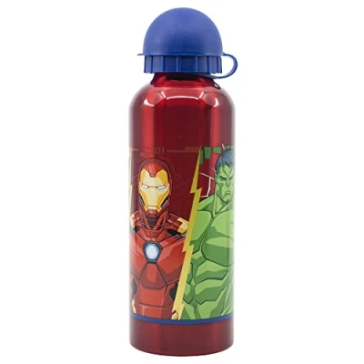 Imagen de Botella de agua infantil reutilizable aluminio 530 ml Los Vengadores Marvel