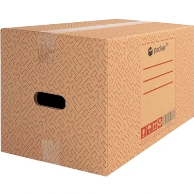 Imagen de packer PRO Pack 20 Cajas Carton para Mudanzas y Almacenaje Ultra Resistentes con Asas 430x300x250mm