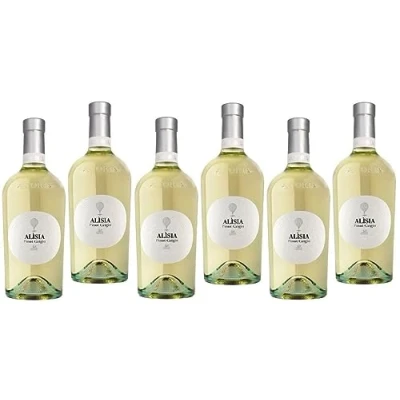 Imagen de Alisia Pinot Grigio IGT delle Venezie Astoria Vino Blanco Italiano (6 botellas 75 cl.)