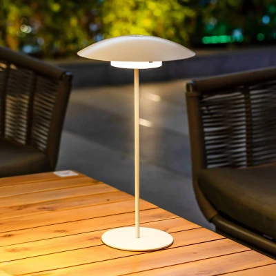 Imagen de Newgarden Sardinia Lámpara LED recargable IP44 blanca 30 cm