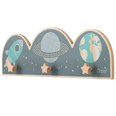 Imagen de howa Space 8801 Perchero de pared infantil (madera)
