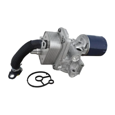 Imagen de VEMO V22 60 0058 Radiador de aceite con alojamiento del filtro aceite, soporte, PEUGEOT: Boxer Furgón, Expert III Furgón