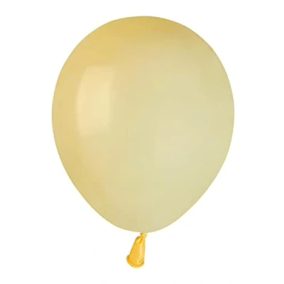 Imagen de Ciao Paquete 100 globos en latex natural Premium Quality A50 (Ø 13cm / 5&quot;), amarillo pastel