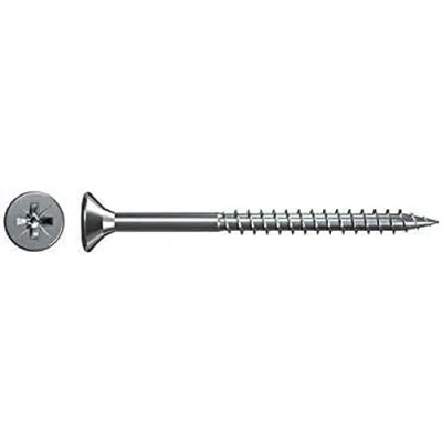 Imagen de fischer Tornillo para aglomerado de 5,0 x 50 mm, cabeza avellanada, galvanizado, rosca parcial Phillips