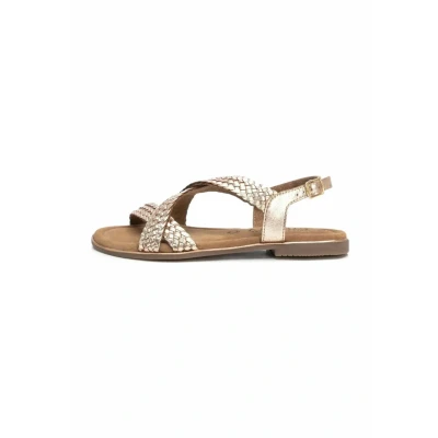 Imagen de Carmela Sandalia Mujer Oro Calzado Cómodo y Versátil Moda casual Modelo 16238701 (Talla 37)