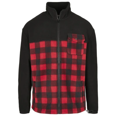 Imagen de Urban Classics Chaqueta de entretiempo, Hombre, Talla: Large, Black/redcheck