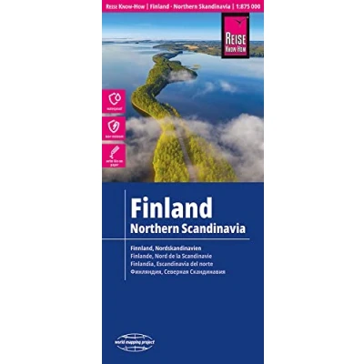 Imagen de Finlandia y Norte de Escandinavia, mapa carreteras impermeable. Escala 1:850.000. Reise Know How.: Finland and Northern Scandinavia (Finland (1:875.000))