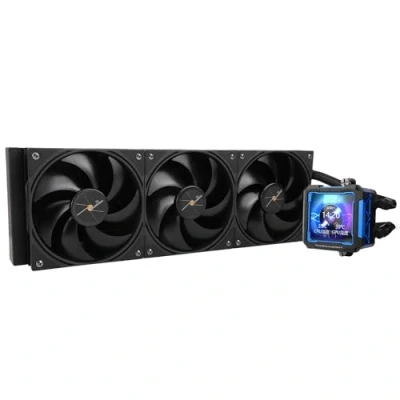Imagen de Thermalright FWPRO 360 BLACK Ventilador para CPU AIO (pantalla LCD IPS con resolución de 320x320, AM5&amp;Intel 1700/1851, potente refrigerador refrigerado por agua pantalla extraíble 2,73