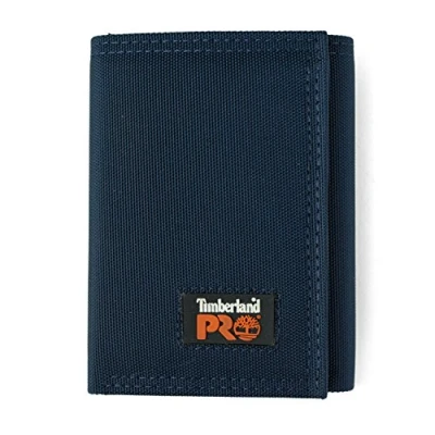 Imagen de Timberland PRO Cordura Velcro Nylon RFID Trifold Wallet with ID Window Billetera, Azul Marino, Taille Unique para Hombre
