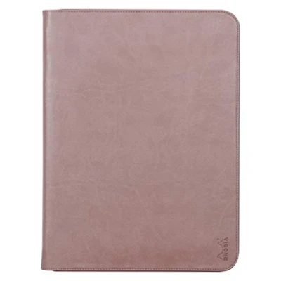 Imagen de Clairefontaine ES RHODIA 168124C Carpeta portadocumentos rodiarama de madera rosa para bloc notas y cuadernos A4 o A4+ Tamaño cerrado 25,5 x 34 cm Funda tablet piel sintética