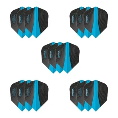 Imagen de Harrows Vuelos de dardos Retina 5 juegos plumas (15 en total) I 100 micrones Premium extra fuerte fabricado el Reino Unido Accesorios profesionales