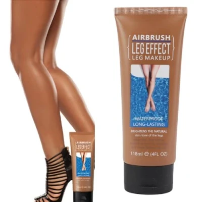 Imagen de ZJchao Piernas con Aerógrafo de 118 Ml, Loción Maquillaje para Piernas, Base Corporal, Cosmético Corporal Ligero Resistente Al Agua, Larga Duración, (3#)