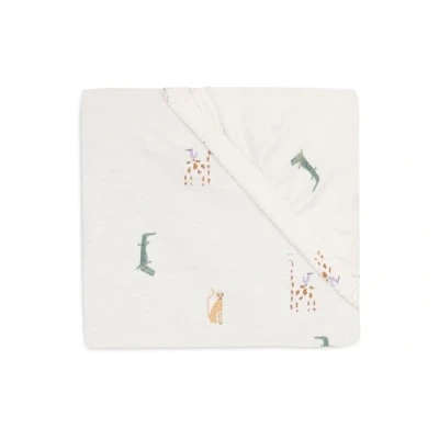 Imagen de Jollein Sábana Bajera Ajustable de Punto, para Cuna Jungle Jambo, 60 x 120 cm, 100% algodón, Certificado Öko Tex