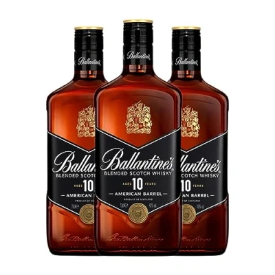 Imagen de Whisky Blended Ballantine&#039;s Reserva 10 Años 70 cl (Caja de 3 Botellas cl)