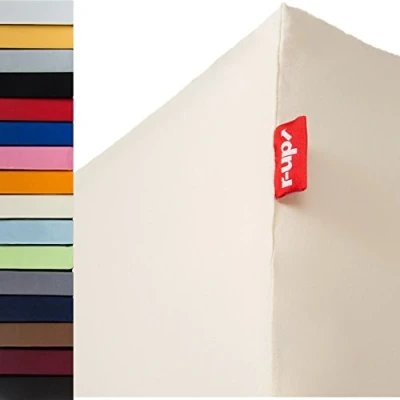 Imagen de r up Beste sábana Bajera 140x200 160x220 hasta 35cm de Alto Muchos Colores 95% algodón / 5% Elastano 230g/m² (Naturaleza)