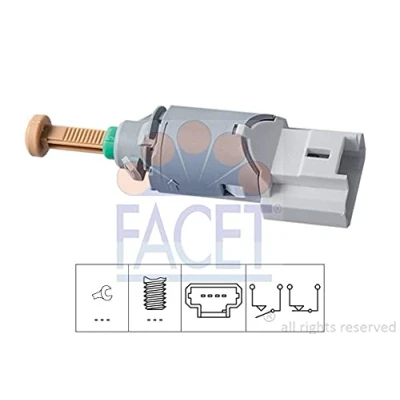 Imagen de FACET 7.1227 Interruptor luces freno mecánico Made in Italy OE Equivalent RENAULT: CLIO 3, ESPACE 4, TRAFIC 2 Kasten, DACIA: Duster SUV, SANDERO