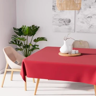 Imagen de Soleil d&#039;ocre Mantel Antimanchas Alix Antimanchas, Rojo, 180 x cm