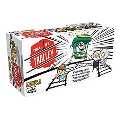 Imagen de Lucky Duck Games Trial by Trolley Juego base de fiesta cartas 3 13 jugadores A partir 16 años Más 15 minutos Alemán