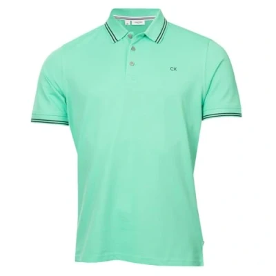 Imagen de Calvin Klein Polo Golf con Cuello Acanalado Campus Hombre Punta Menta XXXXL