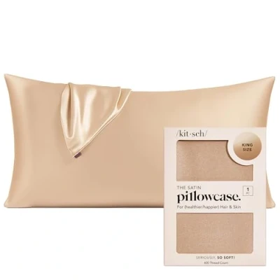 Imagen de Kitsch funda de almohada satén para cabello y piel, más suave que la seda fundas refrescantes con cremallera, satén,