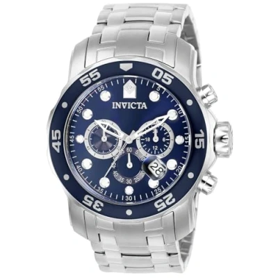 Imagen de Invicta Pro Diver SCUBA Reloj de cuarzo para hombre acero inoxidable, Plata / Azul, 48 mm