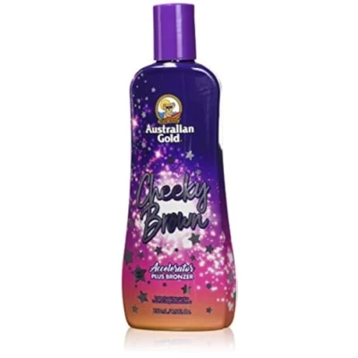 Imagen de Australian Gold Cheeky Brown Tanning Lotion Dark Accelerator Plus Bronze 8.5 oz by