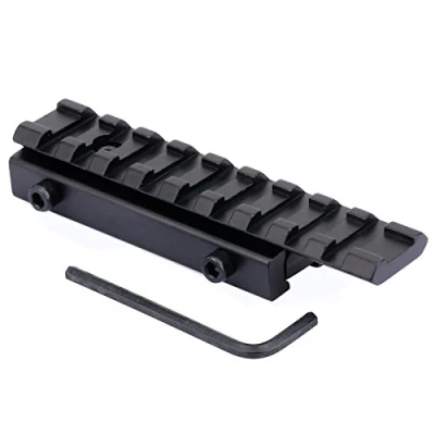 Imagen de Dophee 11 mm a 20 de Cola Milano Picatinny del tejedor Adaptador extensión Carril Montaje Alcance Base