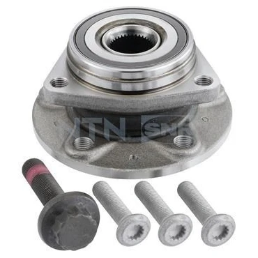 Imagen de SNR R154.69 Juego de cojinete rueda con anillo sensor magnético incorporado 136 VOLKSWAGEN: GOLF 7, 5, 6, SEAT: Altea XL, Leon III ST