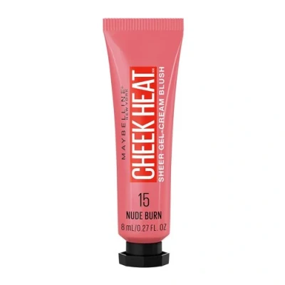 Imagen de MAYBELLINE Colorete En Crema Cheek Heat All In 1, Tono 15 Nude Burn, 10 ml (Paquete de 1)