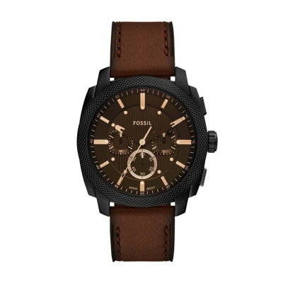 Imagen de Fossil Reloj Analógico para Hombres de Cuarzo con Correa en Cuero FS6101