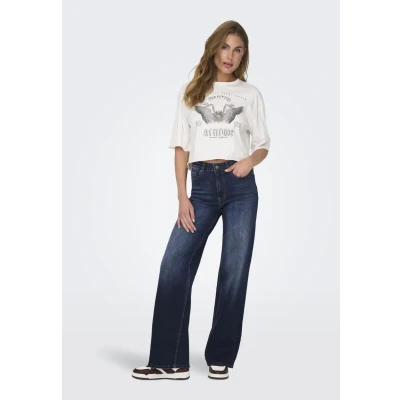 Imagen de ONLY Madison Blush HW WIDE TAI081 NOOS Vaqueros rectos, Mujer, Talla: XSx30, Dark blue denim
