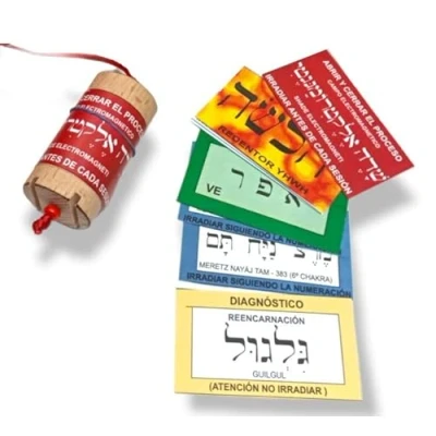 Imagen de El Sendero, Sano y Natural PENDULO Hebreo, con Instrucciones Tarjetas