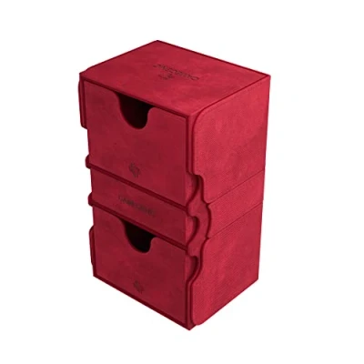 Imagen de Gamegenic GGS20111ML Stronghold 200+ XL Almacenamiento de Coleccionables, Multilenguaje, Incluye Español, Rojo