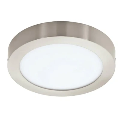 Imagen de Eglo connect.z Smart Home lámpara de techo LED para el baño Fueva Z, diámetro 21 cm, ZigBee, control voz y la aplicación, color luz, regulable, metálica superficie níquel mate, IP44