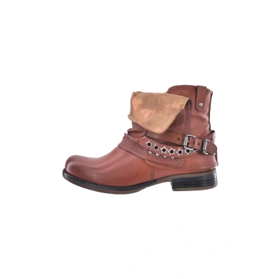 Imagen de Elara Botines Mujer Botas de Estilo Motero Remaches Chunkyrayan 344 Camel 40