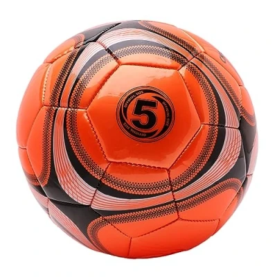 Imagen de Toyland® Balón de fútbol Challenge Naranja Neón 9&quot; Tamaño 5 Juguetes Deportivos al Aire Libre