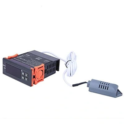 Imagen de DEWIN Controlador de Humedad del Aire, Digital Control Aire 220V Rango 1% 99% Sensor Tipo RH HM 40