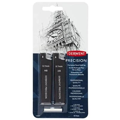 Imagen de Derwent Kit de Lápiz mecánico precisión HB 0,7 mm