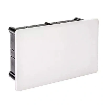 Imagen de IDE D114 IP33 Caja de Derivación Empotrar con Tapa Garra Plástica, Negra, 108mm x 168mm 50mm