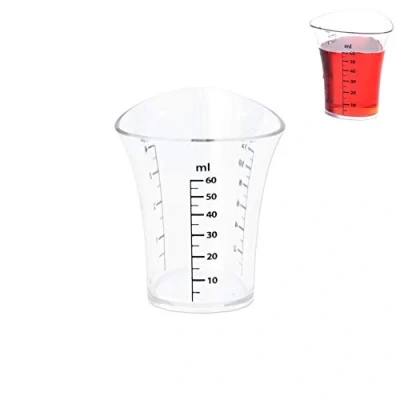 Imagen de ORION GROUP Taza medidora de cocina 60 ml con escala transparente Jigger para cócteles