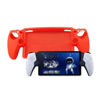 Imagen de QINOUK Funda para Sony Playstation Portal, Ultrafina Protectora Anti arañazos de TPU Suave Case Compatible con Portal Rojo