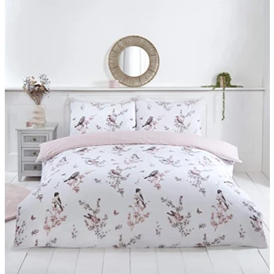 Imagen de Rapport Home Juego de Funda edredón Reversible Microfibra, diseño Floral Vintage