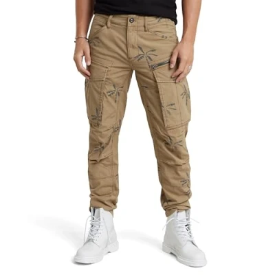 Imagen de G STAR Rovic Zip 3D Regular Tapered Pants Pantalones, Multicolor (Safari Banana Tree D02190 d386 g629), 30W / 30L Hombre