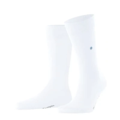 Imagen de Burlington Lord M SO algodón unicolor 1 par, Calcetines Hombre, Blanco (White 2000) nuevo ecológico, 40 46