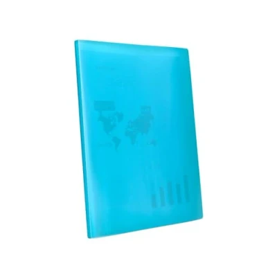Imagen de Carpeta liderpapel escaparate 47042 20 fundas polipropileno din a4 azul translucido