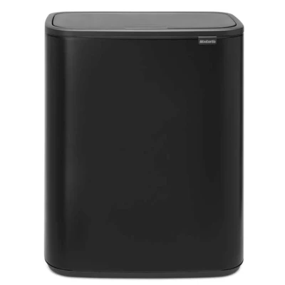Imagen de Brabantia Bo Touch mecanismo de apertura con un toque Cubo basura 60L, color negro mate