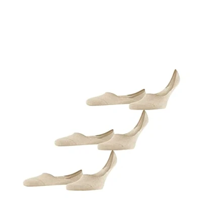 Imagen de FALKE Invisible Step Medium Cut 3 Pack M IN algodón invisibles unicolor pares, Calcetines pinkies Hombre, Beis (Sand Melange 4650) nuevo ecológico, 39 40
