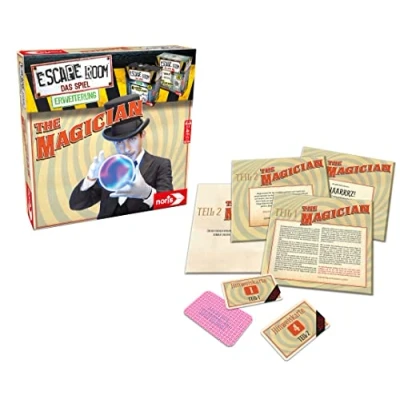 Imagen de Noris Escape Room 606101798 The Magician Juego Familiar y de Sociedad para Adultos, Solo se Puede Tocar con el decodificador cronógrafo, a Partir 16 años